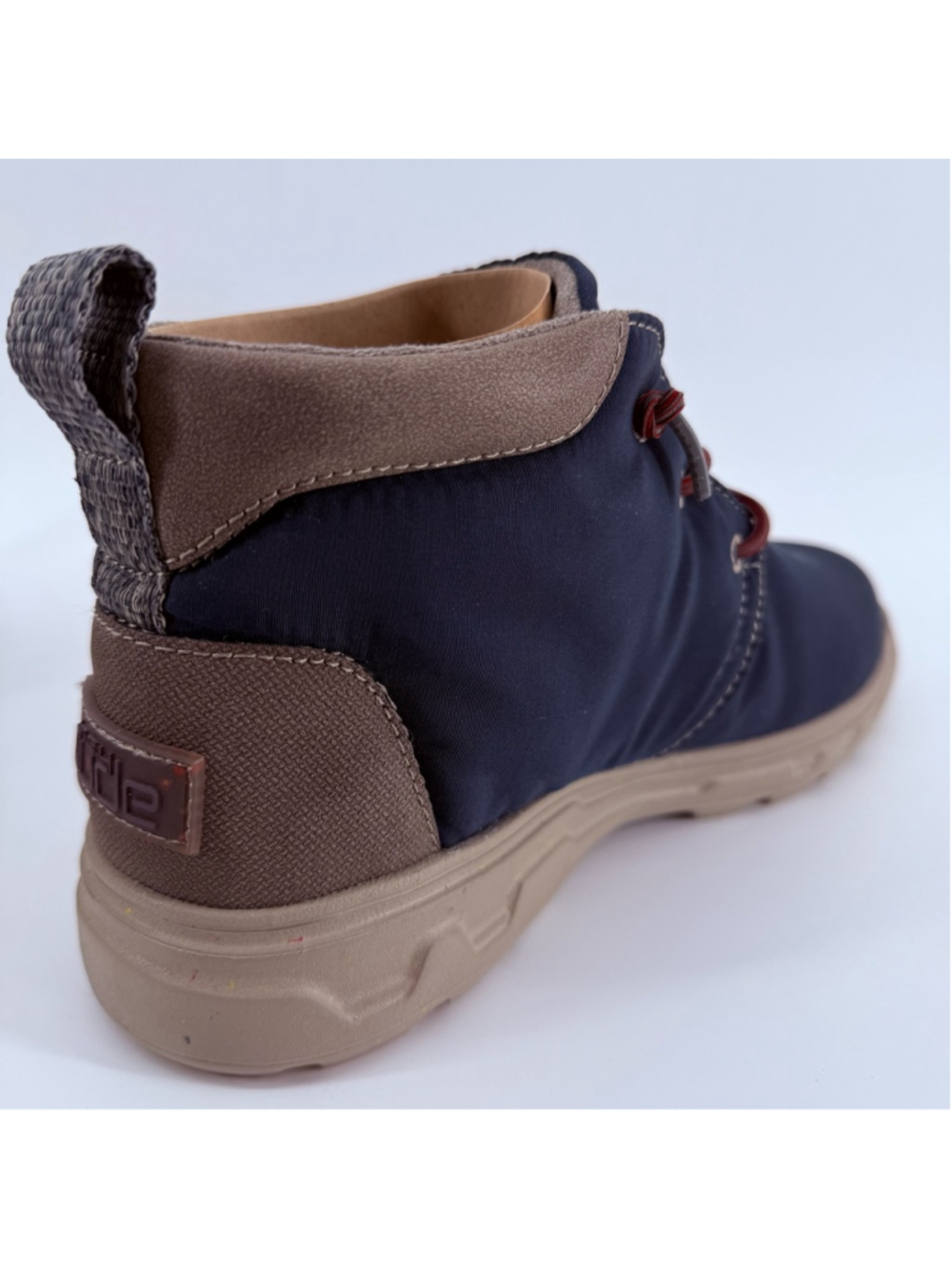 Men's Hey Dude Boots Size 8 Navy Brown Spencer Eco 112685700 - Picture 7 of 14